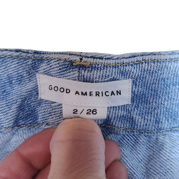 Good American Womens Jeans Good Boy Straight Leg Size 2/26 - Picture 7 of 9